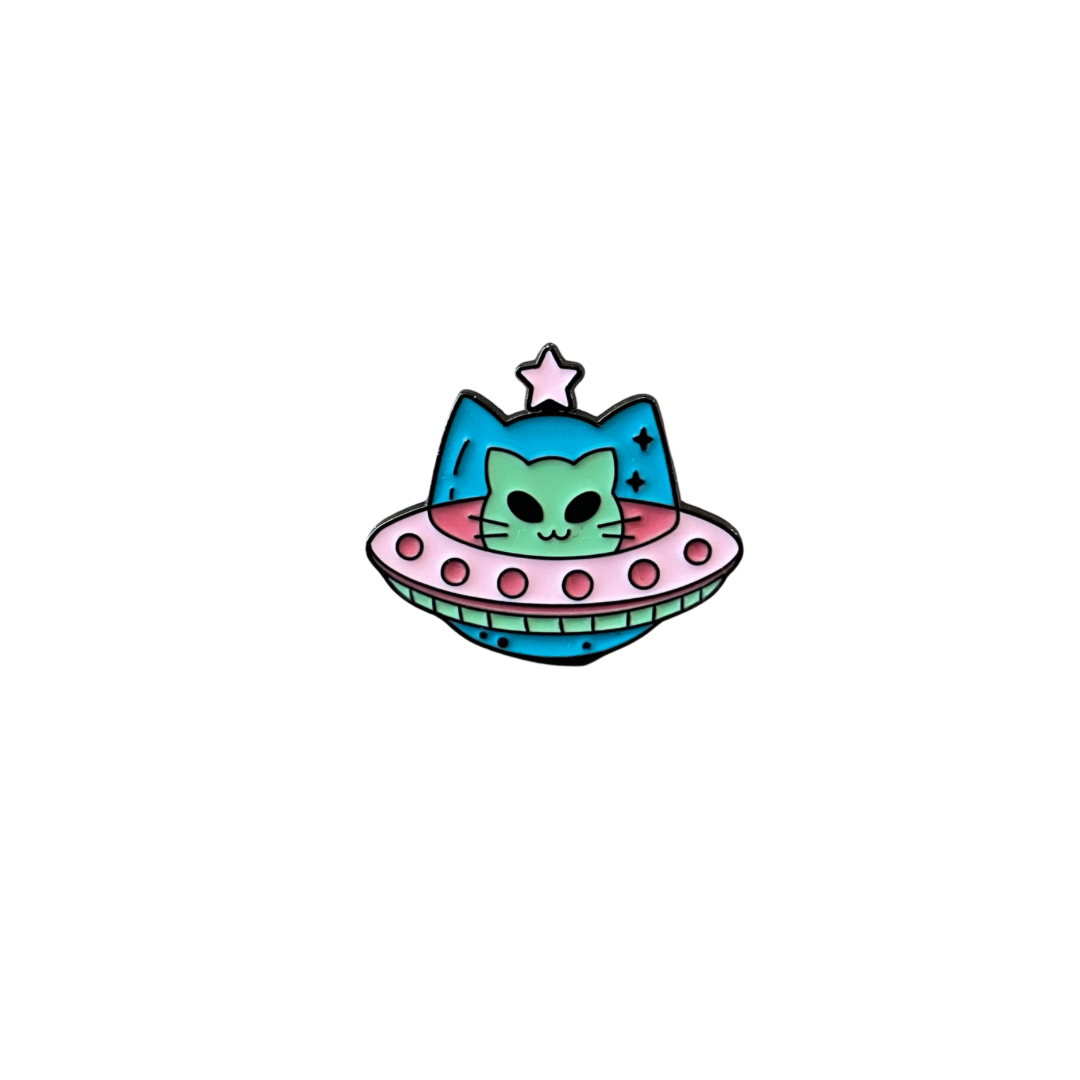 Star Cat Spaceship Driver pin