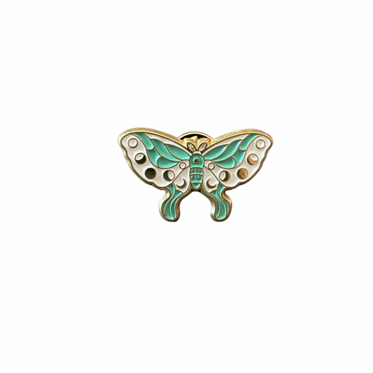 Green Small Moth pin