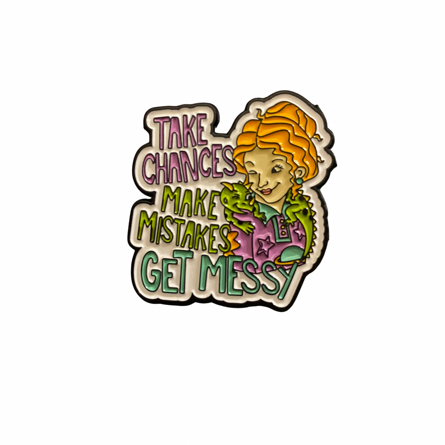 Take Chances pin
