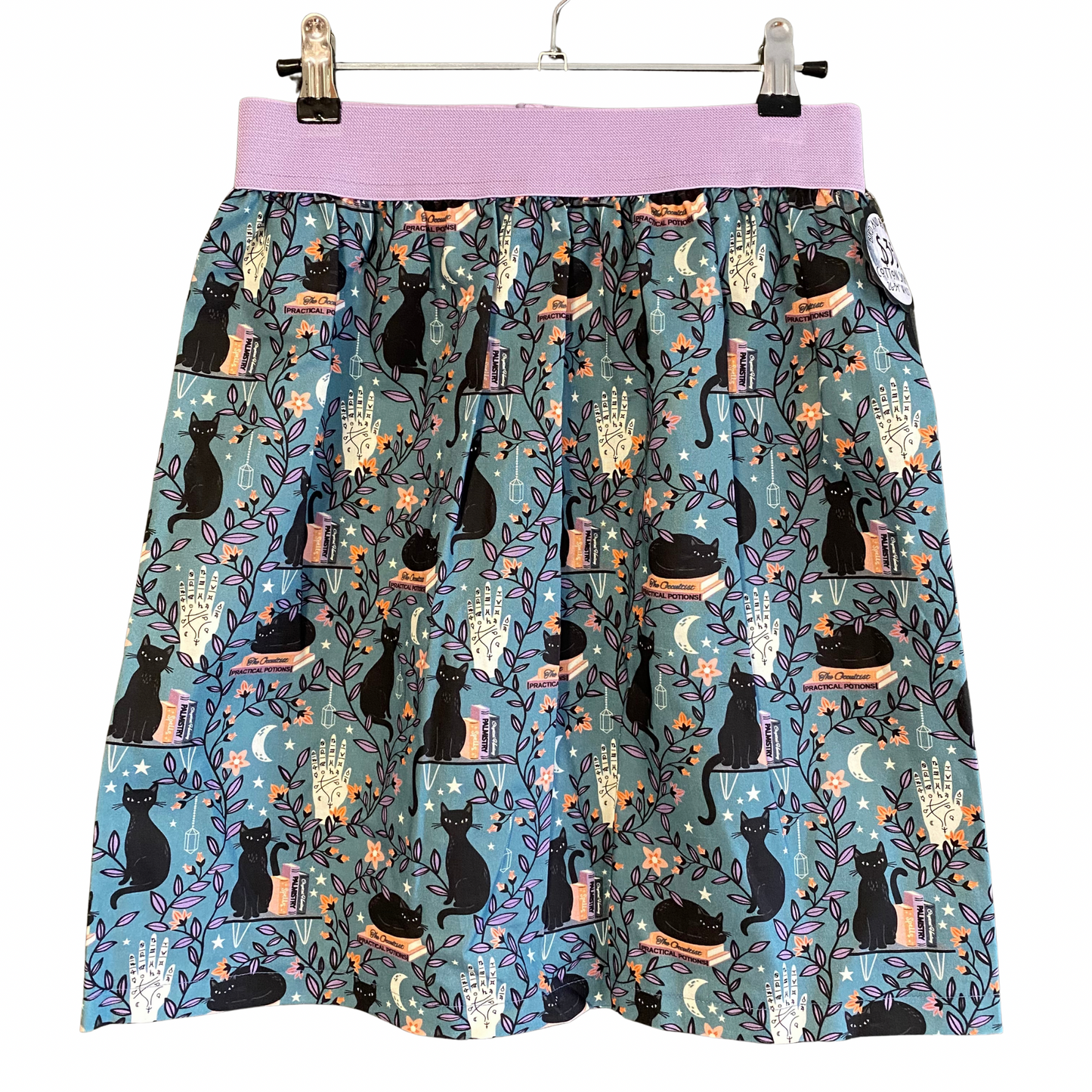 Black Cat Witchy Skirt