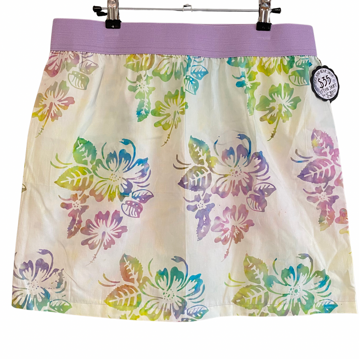 Beige Batik Skirt- lg