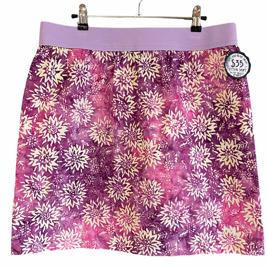 Purple Batik Skirt- lg
