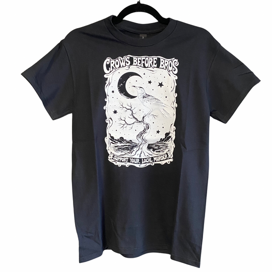 Crows Before Bros T-Shirt Black