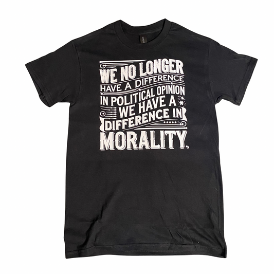 Difference in Morality T-Shirt Black