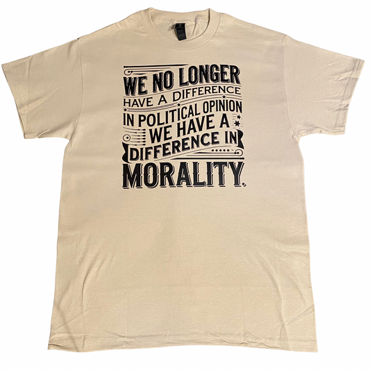 Difference In Morality T-Shirt Beige
