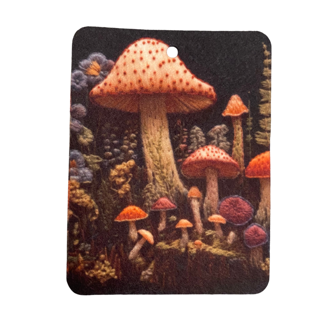 Mushroom (speckled) Air Freshener Felt