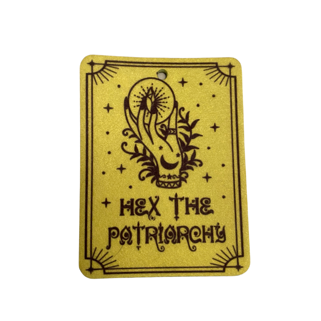 Hex The Patriarchy Air Freshener Felt