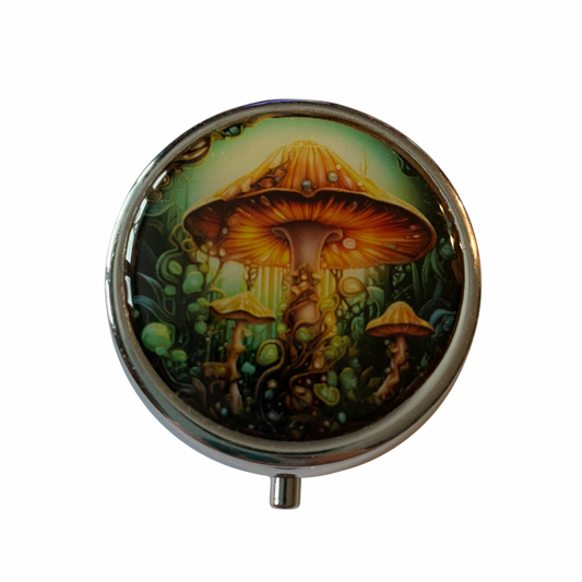Mushroom Round Pill Holder