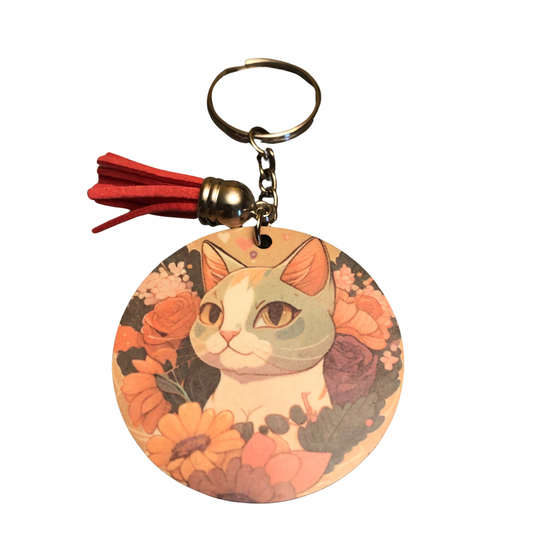 Elegant Cat Keychain