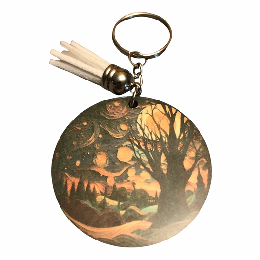 Moonlit Night Keychain