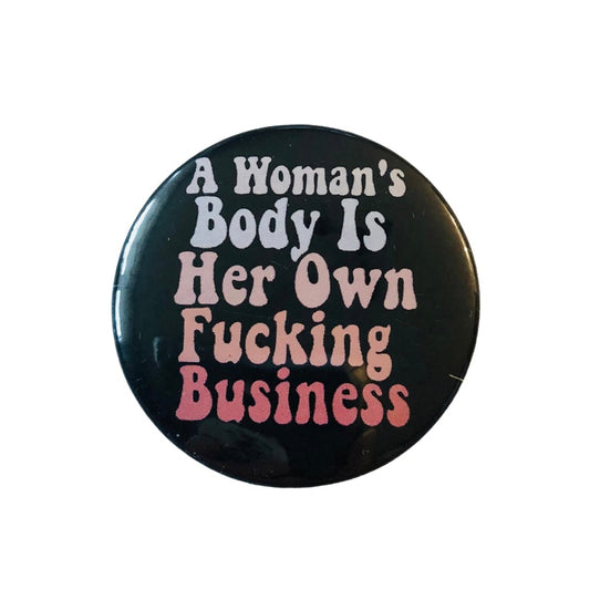 A Woman’s Body Round Pin