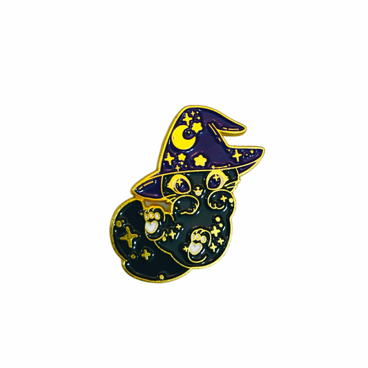 Cat Witch Pin