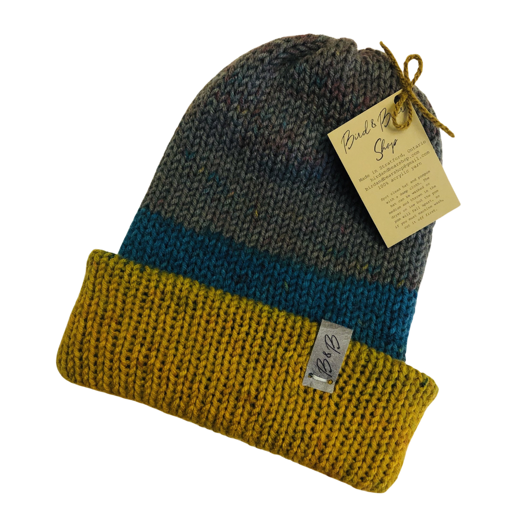 Kids multicoloured reversible Knit Hat