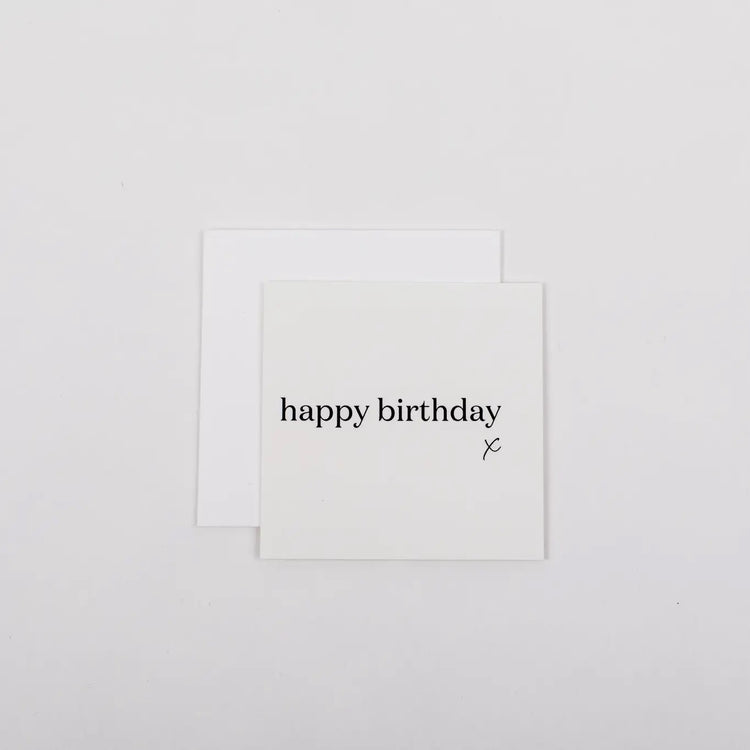 Mini notecard- Happy Birthday