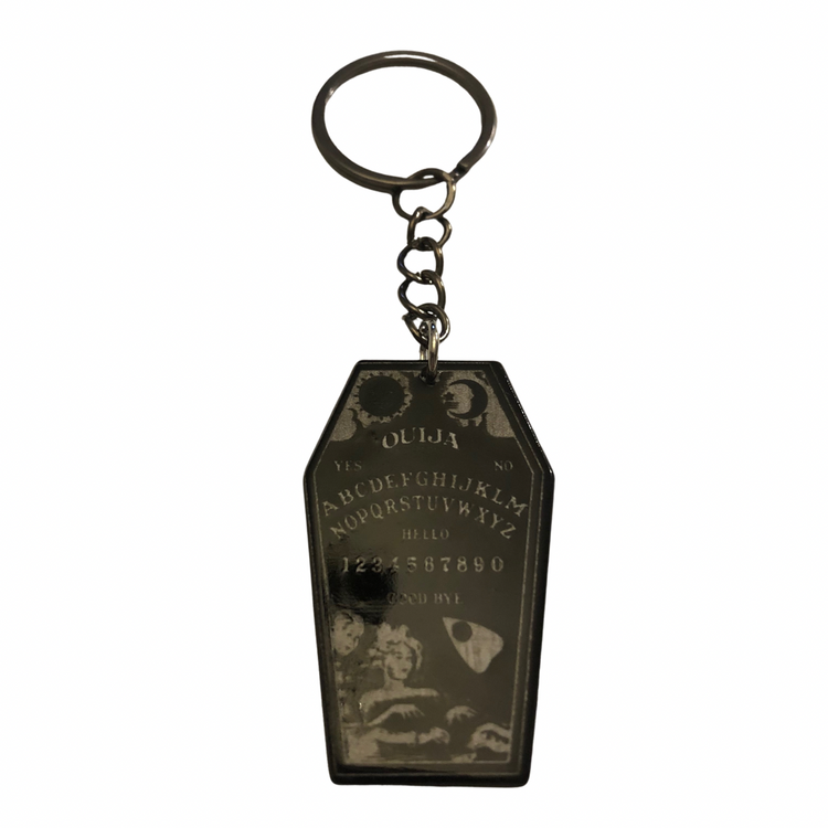 Ouija Coffin Acrylic Keychain