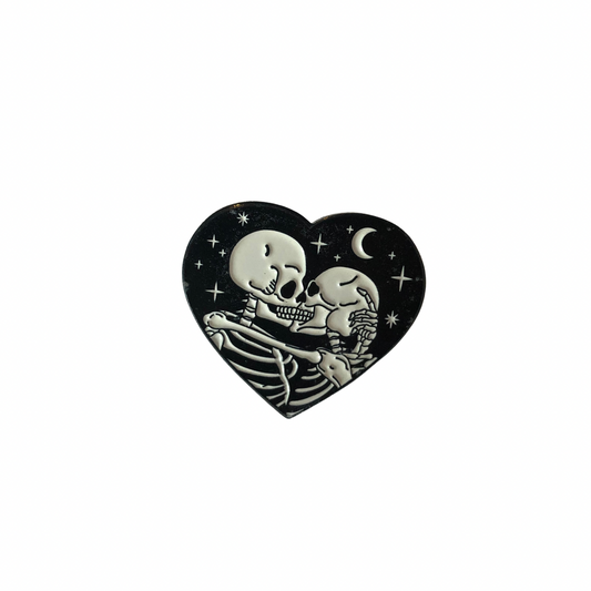 Skeleton Love pin