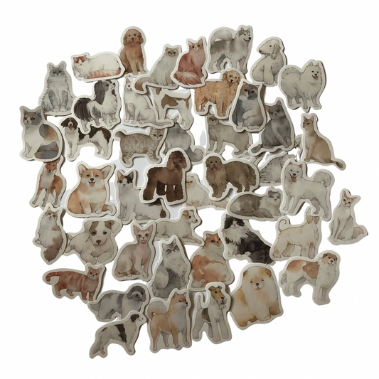 Cats and Dogs Stickers