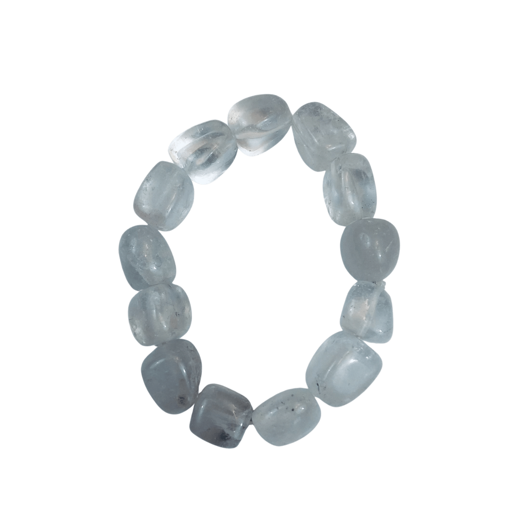 Clear Quartz Tumbled Stone Bracelet