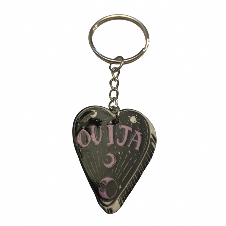 Ouija Acrylic Keychain (black)