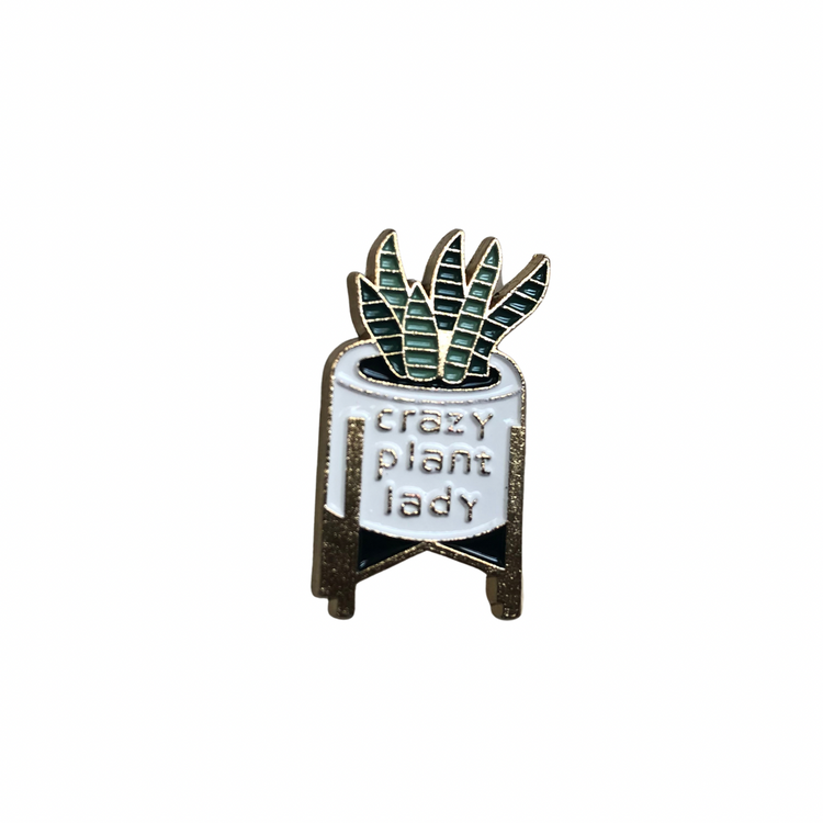 Crazy Plant Lady pin