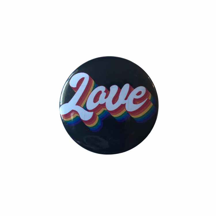 Love round pin