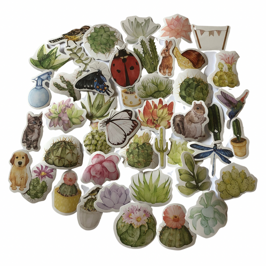Cacti and Critters Stickers