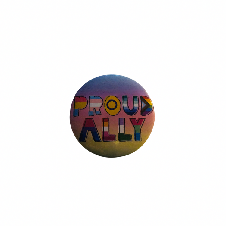 Proud Ally round pin
