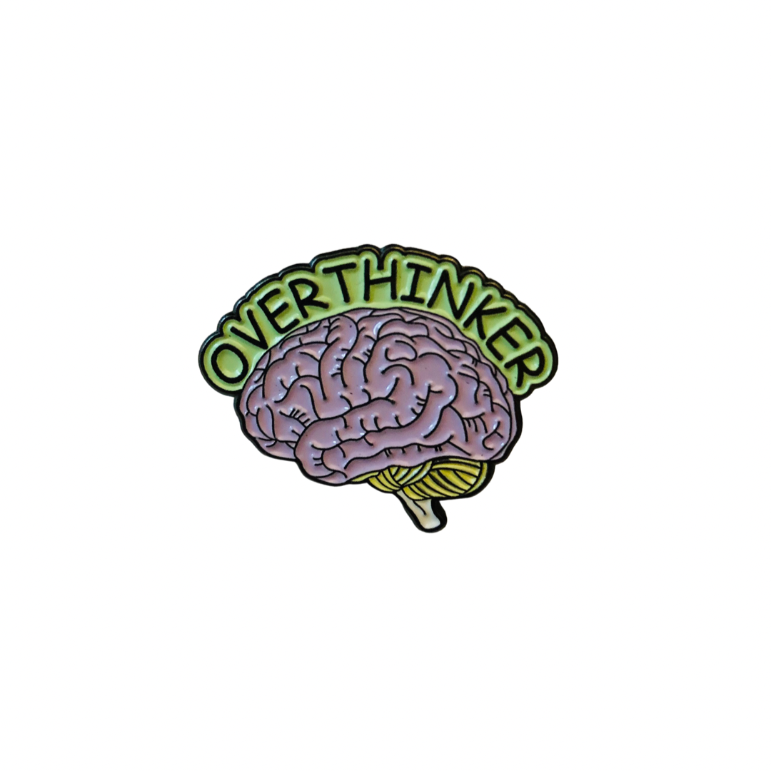 Over Thinker Brain pin